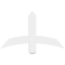 Ekena Millwork Bellingham Architectural Grade PVC Gable Bracket, 36"W x 21"H x 4"D x 4"F, 14/12 Pitch GBP036X21X0404BEL00 - alternate 5
